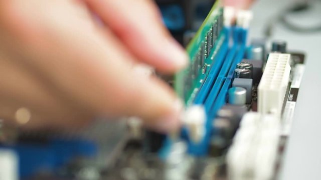 Removing And Replacing Server RAM Memory Module Sticks. Installing and removing computer memory module (RAM).