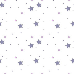 Seamless pattern stars Vector illustration.