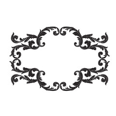 Vector baroque of vintage elements for design. 