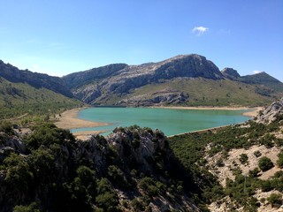 Fototapeta premium Stausee Mallorca Tramuntana