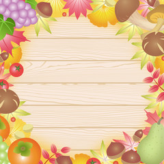 秋 味覚 実り 紅葉