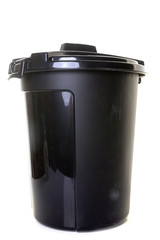 Plastic garbage bin