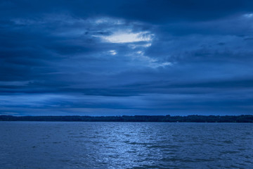 Lake Starnberger See at night, Bavaria