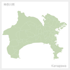 神奈川県の地図