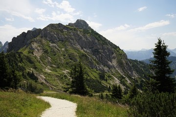 Mountain trail in the Tyrolean Alps