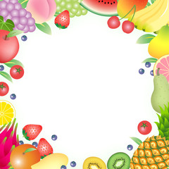 果物 フルーツ フレーム