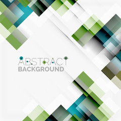 Abstract blocks template design background, simple geometric shapes on white, straight lines and rectangles