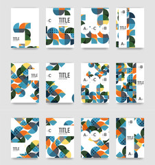 Set of brochure cover templates