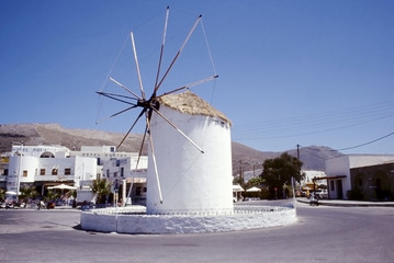 Windmill at the Parikia village