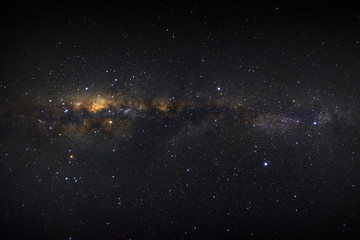 milky way galaxy with stars and space dust in the universe.