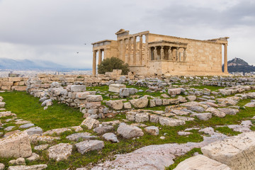 Erechtheion is an ancient Greek temple, on the north side of the Acropolis of Athens in Greece.