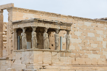 Erechtheion is an ancient Greek temple, on the north side of the Acropolis of Athens in Greece.