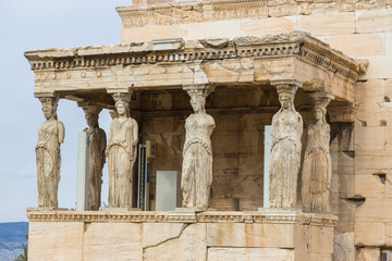 Erechtheion is an ancient Greek temple, on the north side of the Acropolis of Athens in Greece.