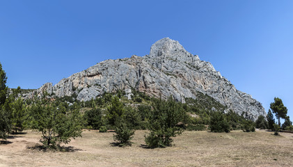 mount sainte-victoire in the provence, the Cezanne mountain