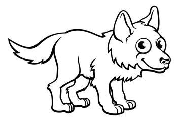 Wolf Cartoon Character