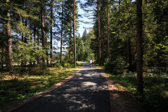 tratto della pista ciclabile San Candido - Lienz (Val Pusteria)