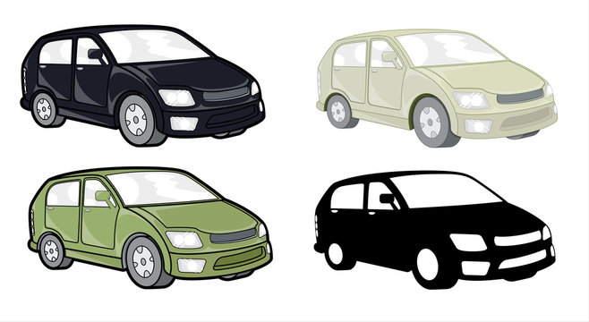 Cars Vector Design Set