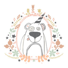 Naklejka premium bear vector illustration