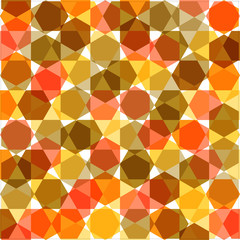 Vintage Colored Circles Pattern Design