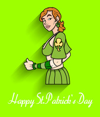 Young Leprechaun Girl Character