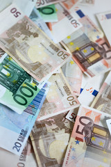 Obraz na płótnie Canvas 100 Euro Geldscheine 
