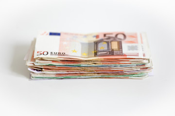 Obraz na płótnie Canvas Geldscheine Stapel Euro