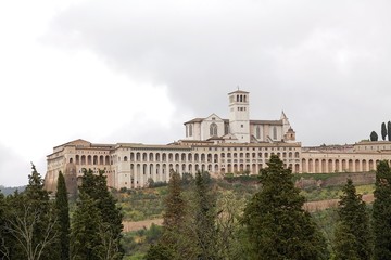 Fototapeta na wymiar The Basilica of San Francesco d'Assisi, Assisi, Italy