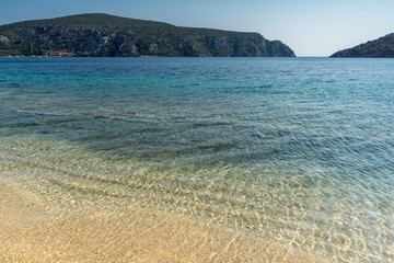 Panoramic view of Porto Koufo Beach at Sithonia peninsula, Chalkidiki, Central Macedonia, Greece