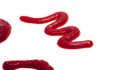 tomato sauce isolated on white background