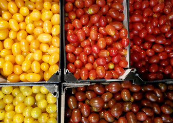 Cherry tomatoes at market