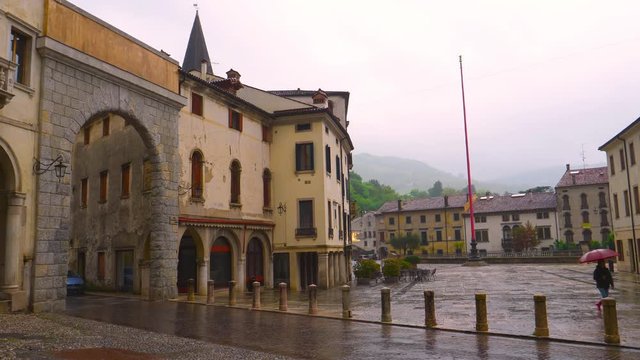 Rainy Day at Piazza Marc Antonio Flaminio