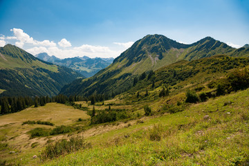 Landschaft am Furkajoch (Vorarlberg) 1.700 m