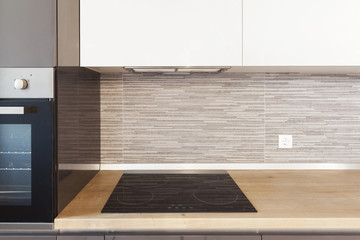 modern kitchen with cooker