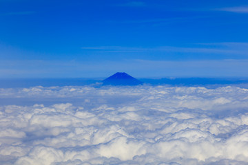 August, summer,Mount Fuji on the cloud