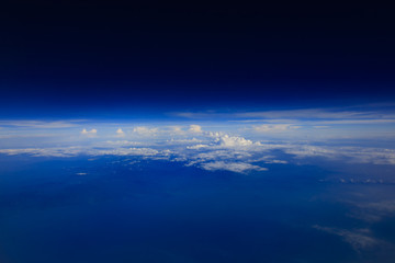 Fototapeta na wymiar Sea of ​​clouds, cumulonimbus and blue sky