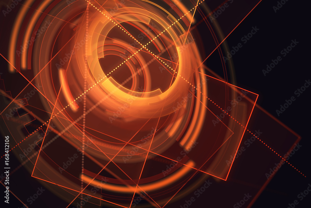 Poster bright digital button background