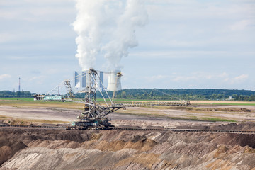 Fototapeta na wymiar Brown coal mine