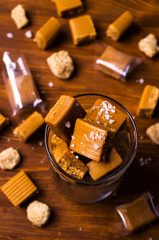 Homemade caramel candy