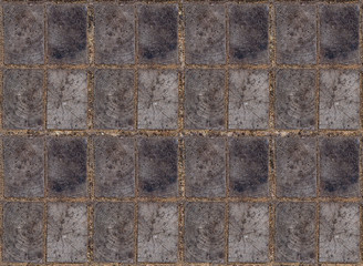 Rectangular background wooden texture series of symmetrical blocks with separation of rows close-up