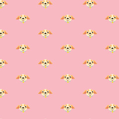 Seamless vector pattern with chihuahua.
