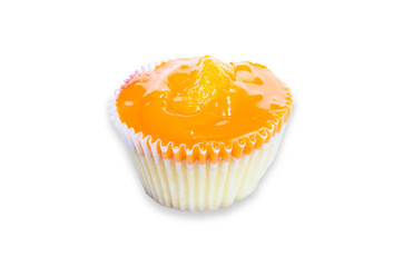 Cupcakes jam orange sweet dessert snack background