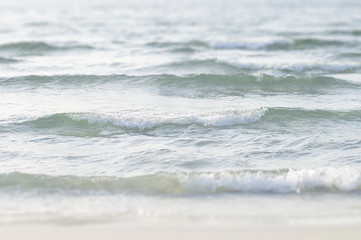 Background with sea waves. Clear water. Vacation and travel concept. Seaside without people