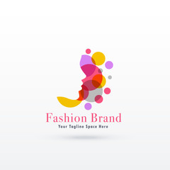 woman face logo concept design
