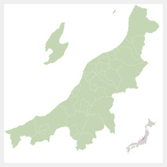新潟県の地図