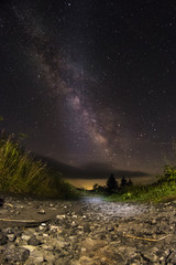 Naklejka premium Milky way nights