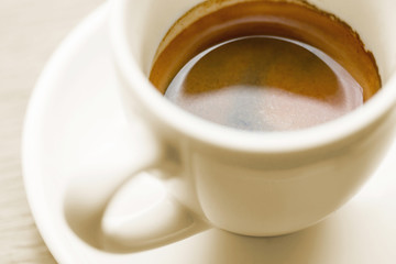 Coffee cup, A cup of hot espresso