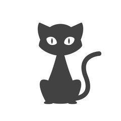 Black cat vector