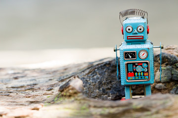 retro robot toy