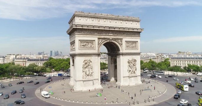 Arc of Triumph Aerial Paris 