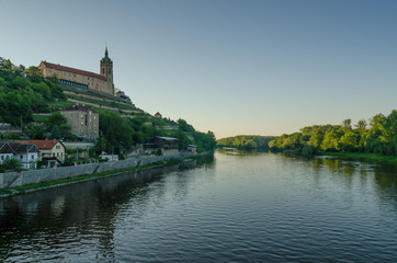 Fototapeta premium Melnik with Labe river, Czech Republic